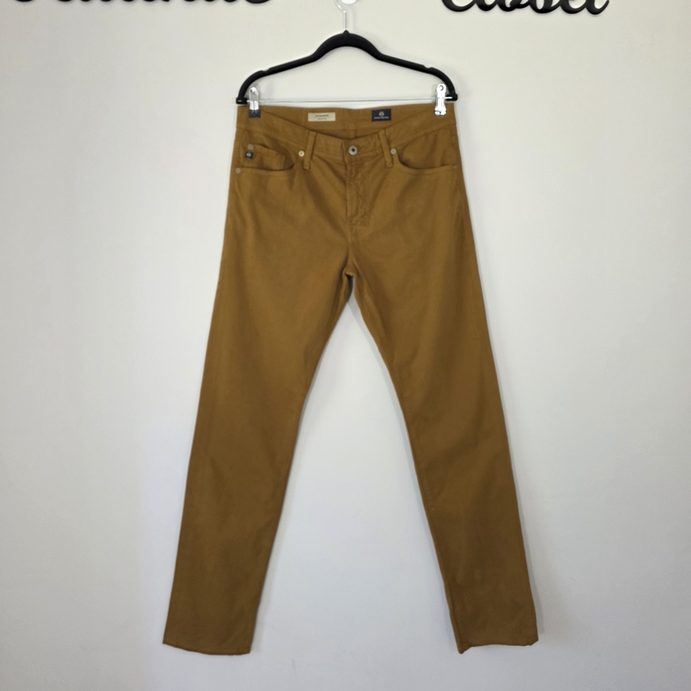Adriano Goldschmied The Graduate Tailored Leg Pant in Golden Brown Sz 32X34 NEW - Picture 2 of 11
